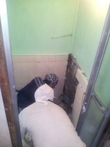 お風呂リフォーム工事中写真