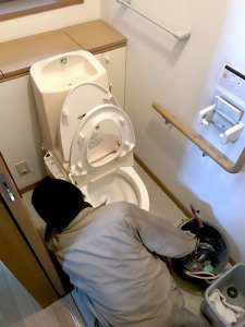 リフォーム中の様子。